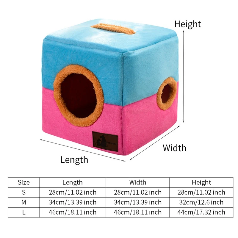 

sale Dog House Cat Nest Foldable Pet Dog Bed Cat Beds House Small Medium Dogs Winter Warm Beds for Dogs Dog Kennel Pet Dog House