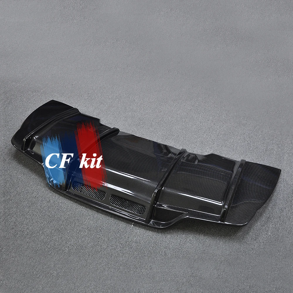 CF комплект Реальные углеродного волокна задний диффузор для Mercedes-Benz W205 C63 бампер