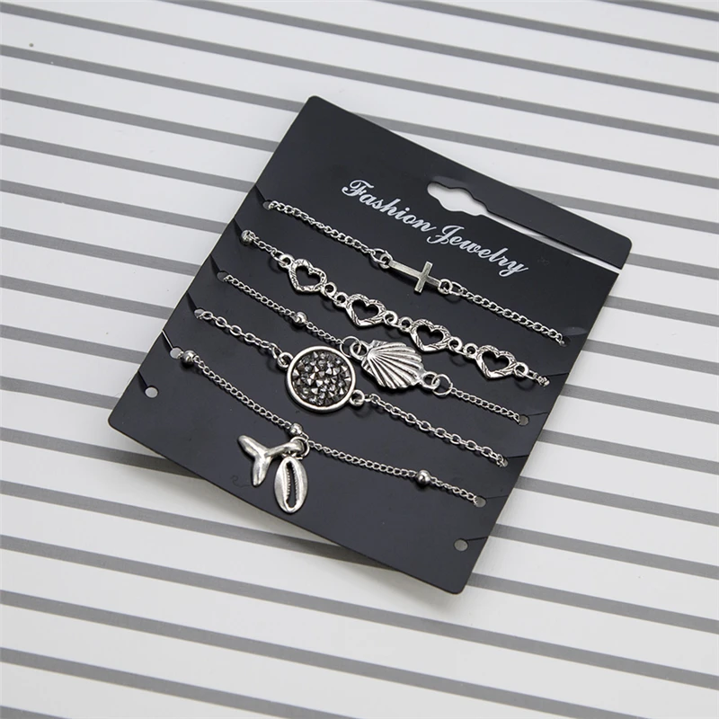 Винтажные серебряные браслеты и браслет трендовые Подвески в виде рыбьего