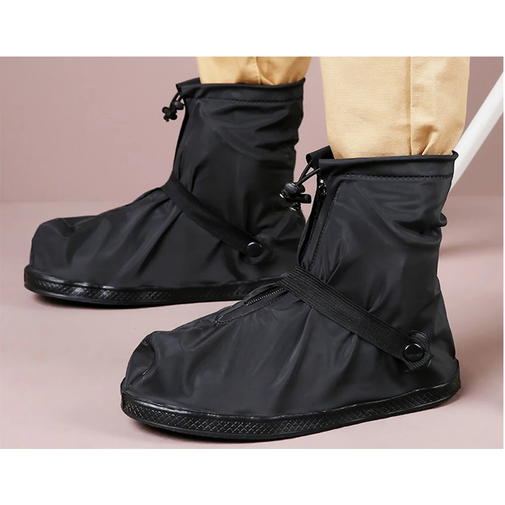 

Wear-resistant Non-Slip Waterproof Shoe Cover Mid-tube Unisex Rainboots Reusable Overshoes