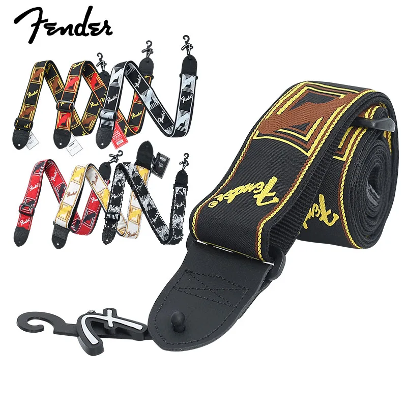 fender mode gedruckt gitarre strap für akustische elektrische bass gitarre musical zubehör farben optional gitarre gürtel free global s