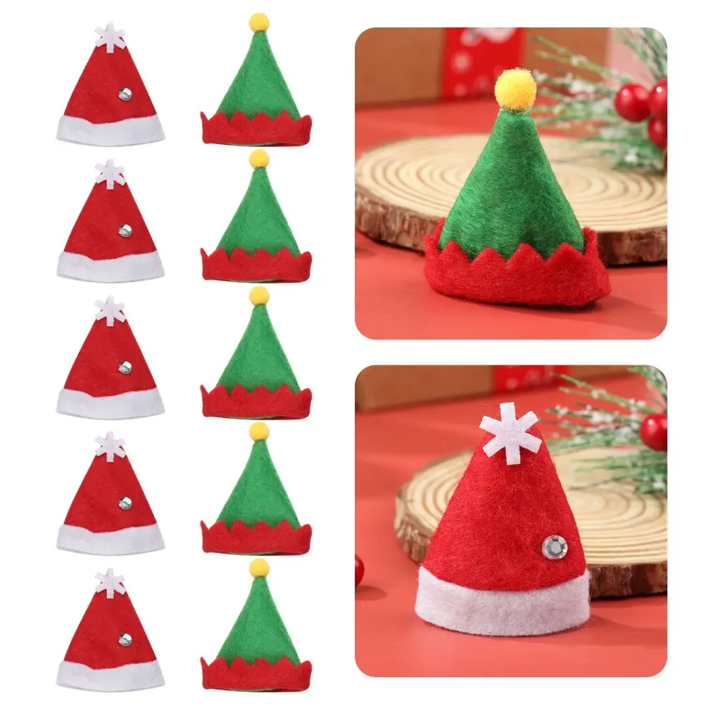 

Подарочное Рождественское украшение, праздничные товары, Рождественский Декор, шляпа эльфа, шляпа Санта-Клаус, леденцы, верхняя крышка