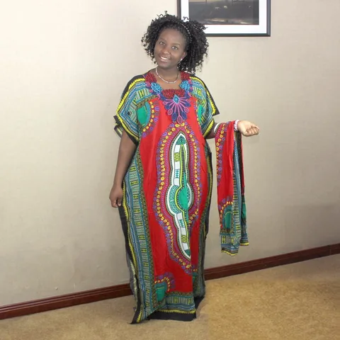 2019 модные африканские Дашики, новая мода, женское традиционное Африканское Платье с принтом, длинное платье для вечеривечерние
