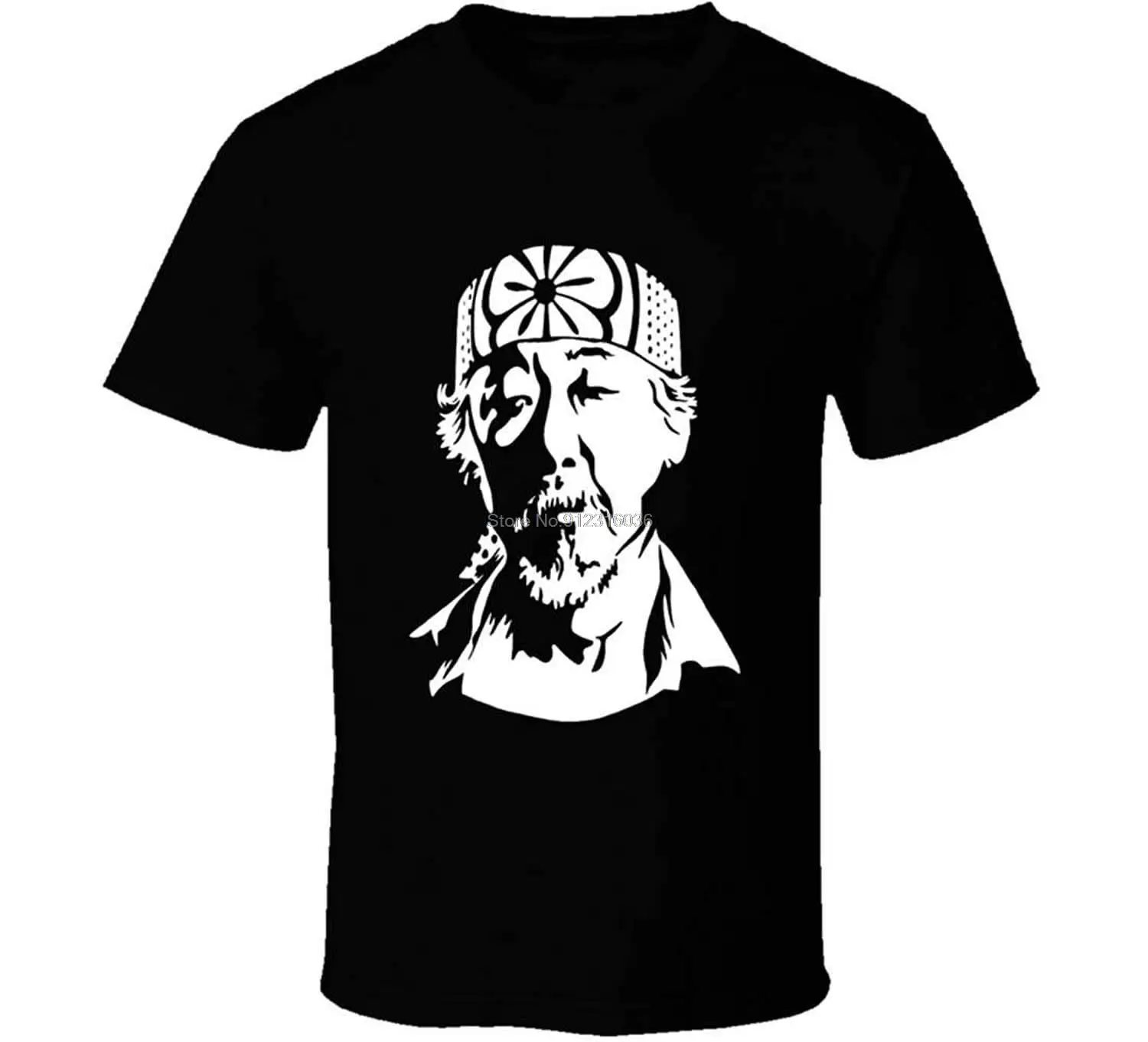Mr. Miyagi-Camiseta de Karate Kid para hombre, camisa clásica de los años 80, de algodón, Hip-Hop, ropa de calle Harajuku
