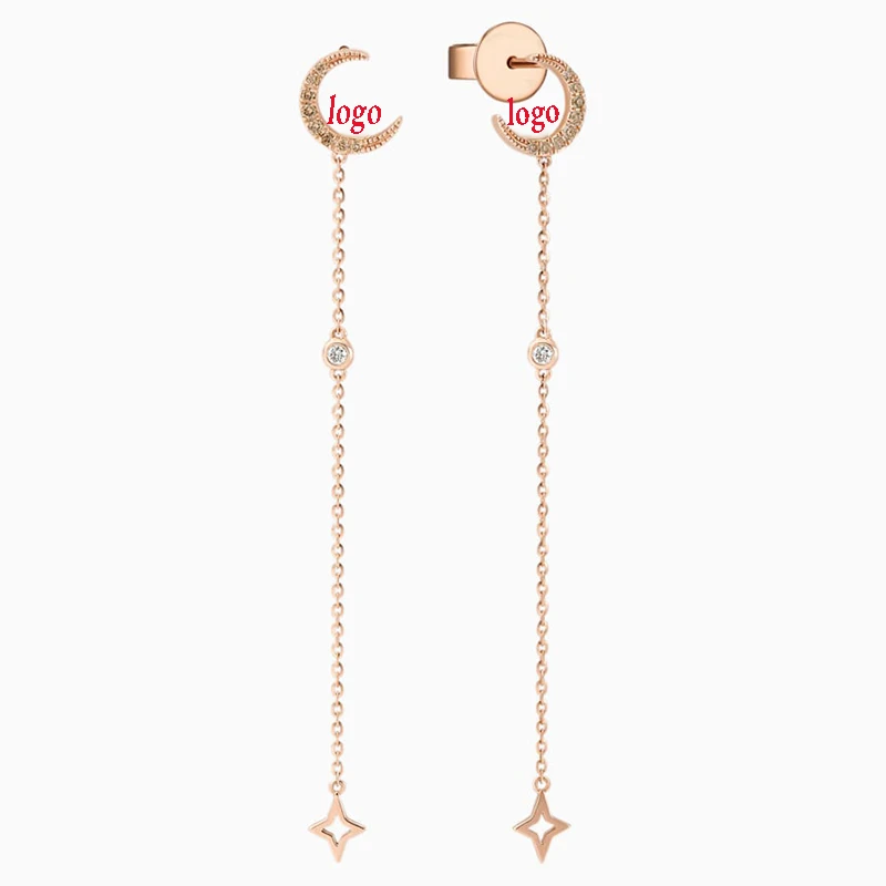 

SWA 2020 New Woman Classic Fashion Exquisite Moonside Wish Earrings To Send His Girlfriend A Romantic And Elegant Birthday