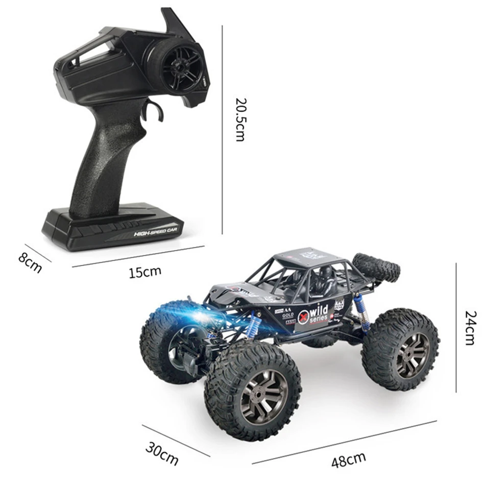 

MGRC Large RC Car 1/8 2.4G 4WD High Speed 30KM/h Brush Crawler Remote Controller Car Toys for Children Boys Rc Wheel Machine
