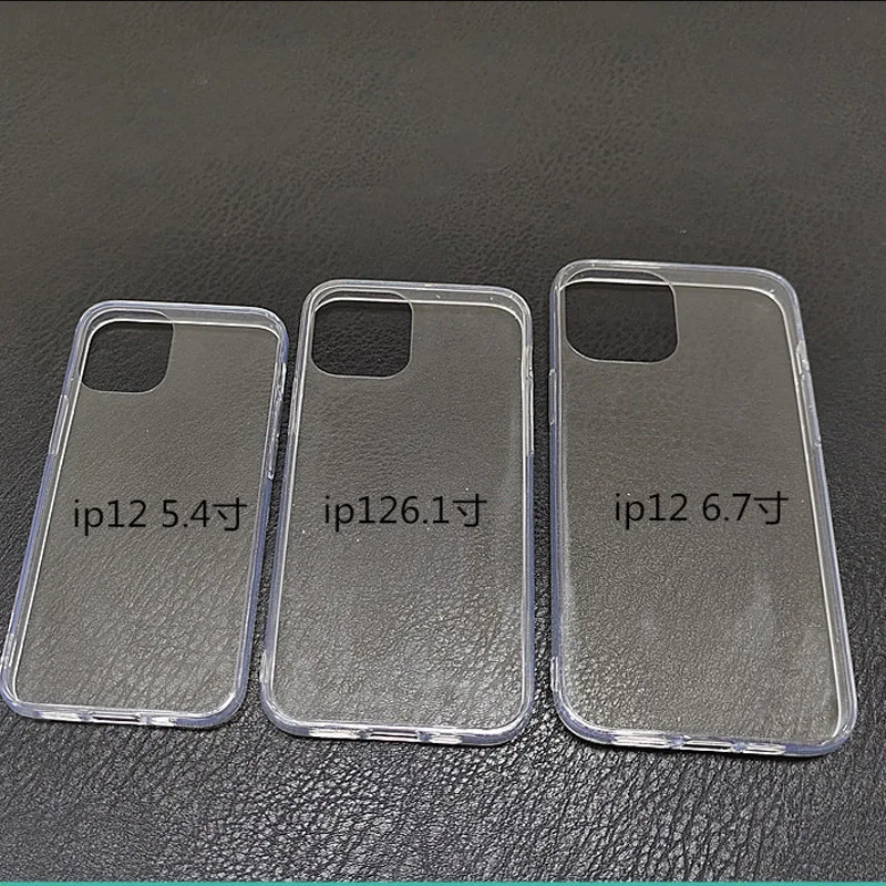 

For iPhone 12 Pro Max Ultra Thin Soft TPU Clear Back Cover Phone Cases For Iphone 11/11 Pro/XR/8/SE Smart Phone
