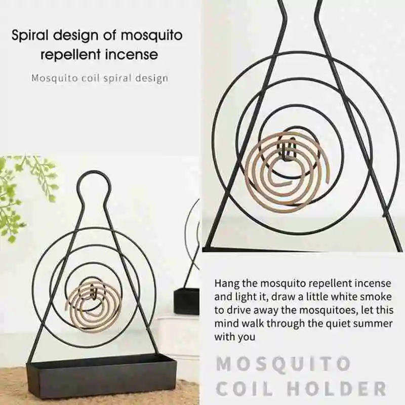 

Nordic Mosquito Coil Holder Iron Mosquito Coil Frame Insect Repellent Incense Rack Home Decoractive Repellent Coil Holder
