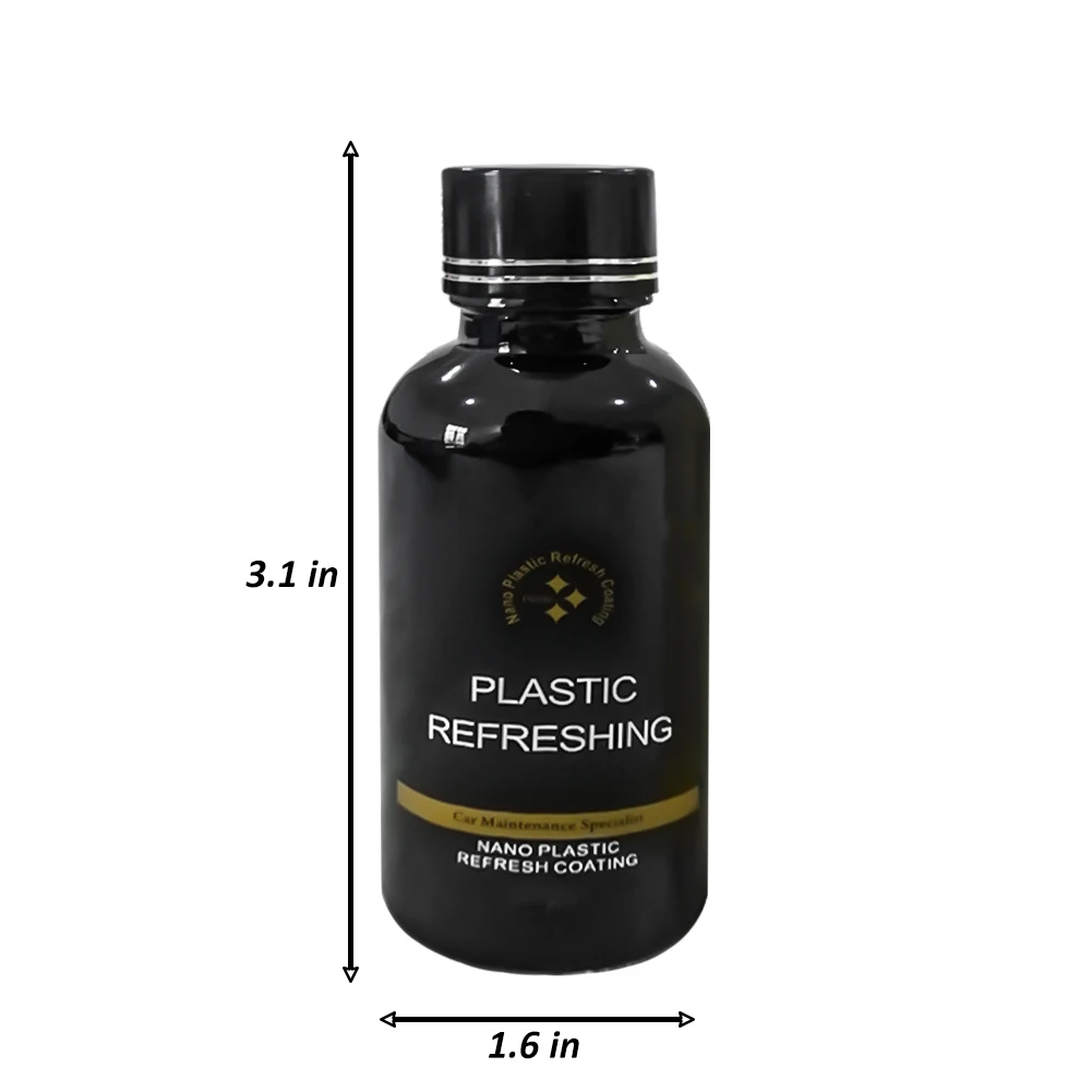 

30ml Car Plastic Parts Retreading Agent Instrument Panel Agent Automotive Interior Plastic Part Retreading Cleaning Agent