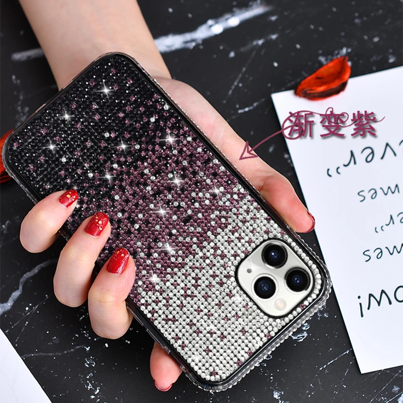 

Fashion Creative Gradient Diamond Case For Iphone7 8 Plus Se2020 12 Mini 12 Pro Max 11 Pro Max Xr X Xs Max Back Cover Phone Case