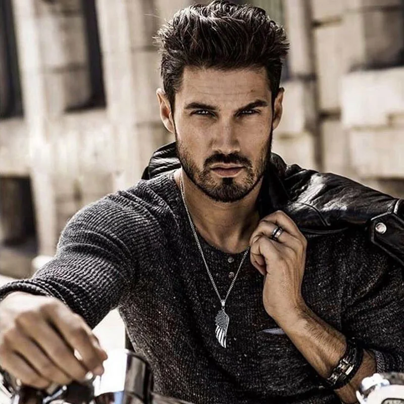 Meaeguet панк охранники ожерелье s кулон для мужчин из нержавеющей стали коробка цепь