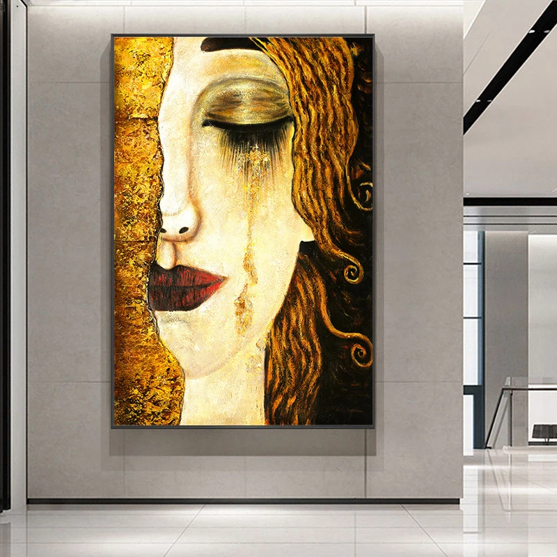 Абстрактная Классическая картина Густава Климта настенная Картина на холсте