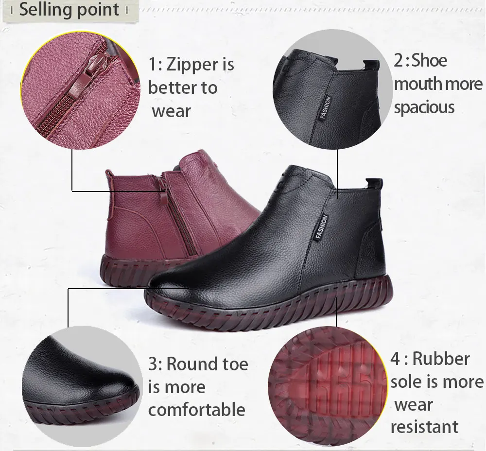 AARDIMI Zapatos Mujer; женские зимние ботинки из натуральной кожи; женские ботильоны ручной работы на молнии в стиле ретро; сезон зима-весна; женская обувь