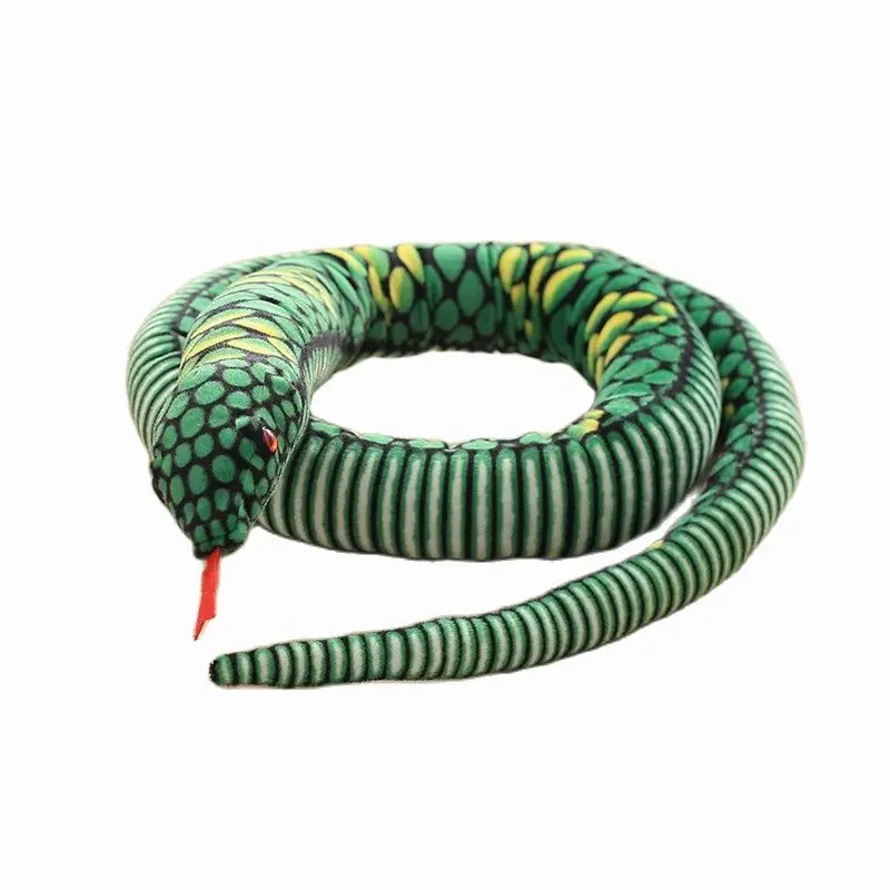 

1pc 2.8M Simulation Soft Plush toys Giant Snake animals python Cloth Toy Stuffed Dolls Bithday Christmas Gifts For baby Kids