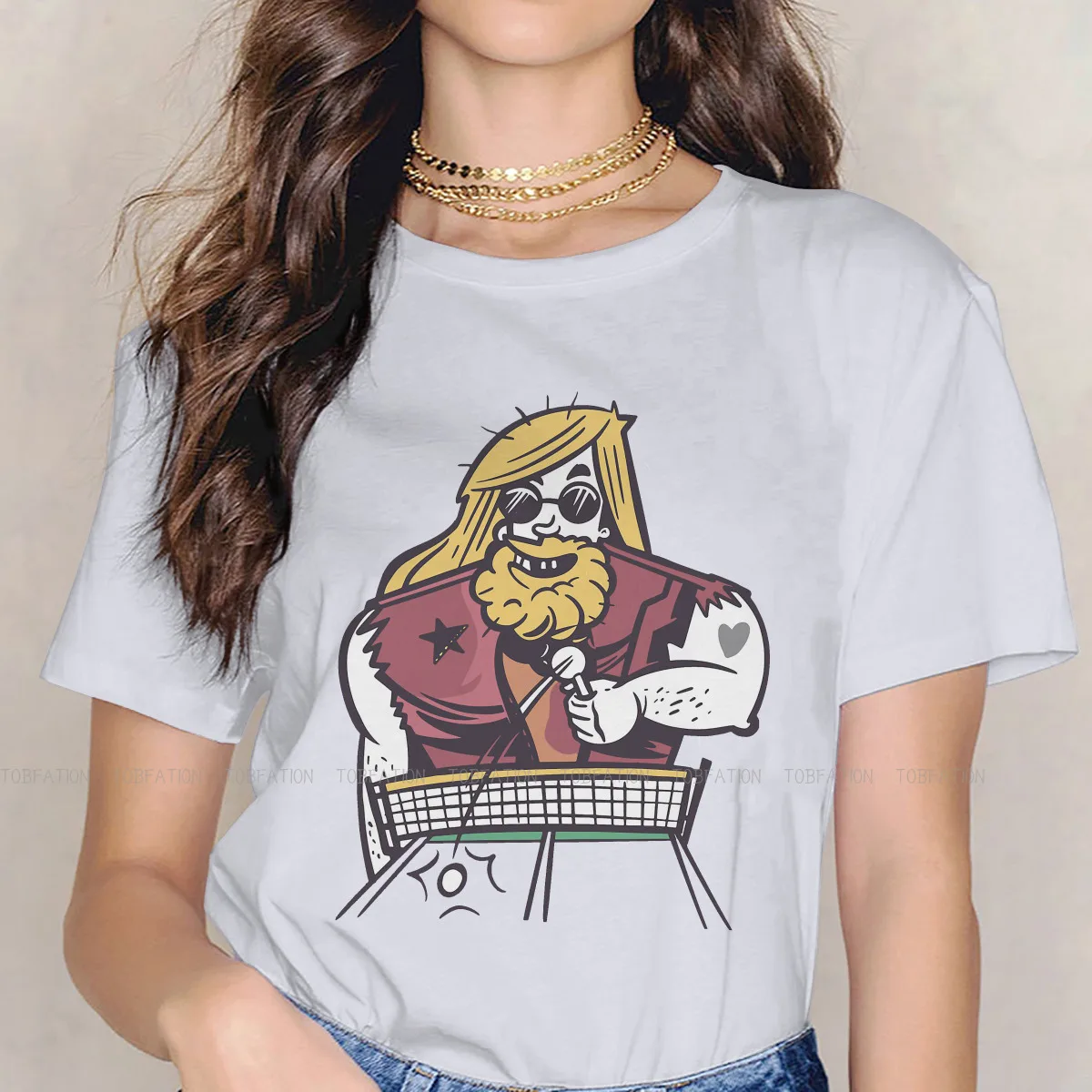

Ping Pong Sport Anime Manga TShirt for Woman Girl Funny Table Tennis Gift 4XL Leisure Tee T Shirt Novelty Loose
