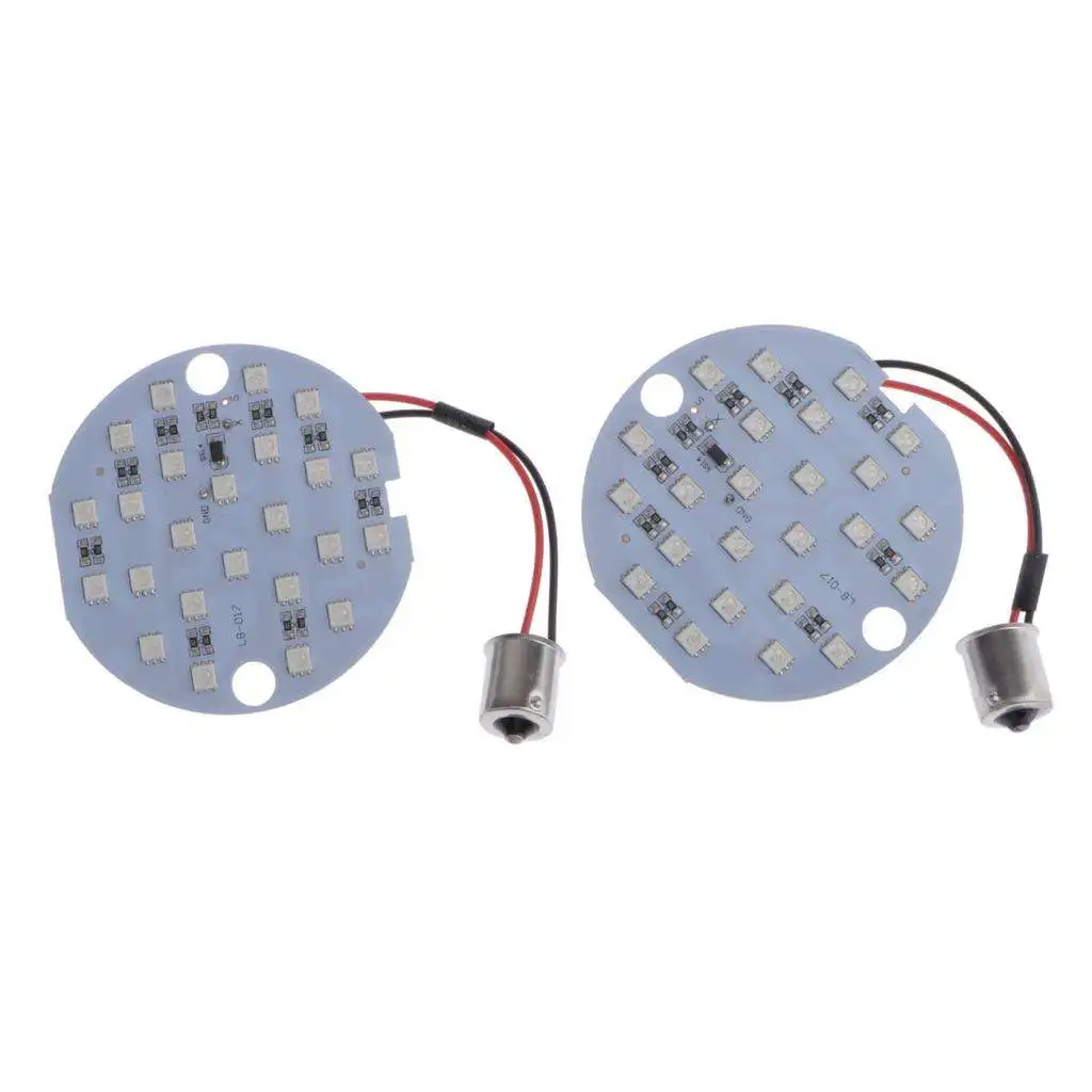 

1 Pair 3'' Motorcycle LED Touring Turn Signal Lights 1156 for Harley 1986-2013