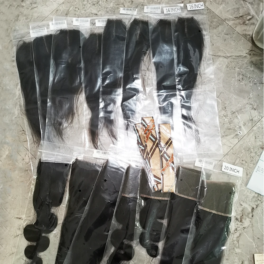 5x5 Brazilian Straight Lace Closure Only Transparent Lace Closure Pre Plucked With Baby Hair Human Hair Closure Free Shipping