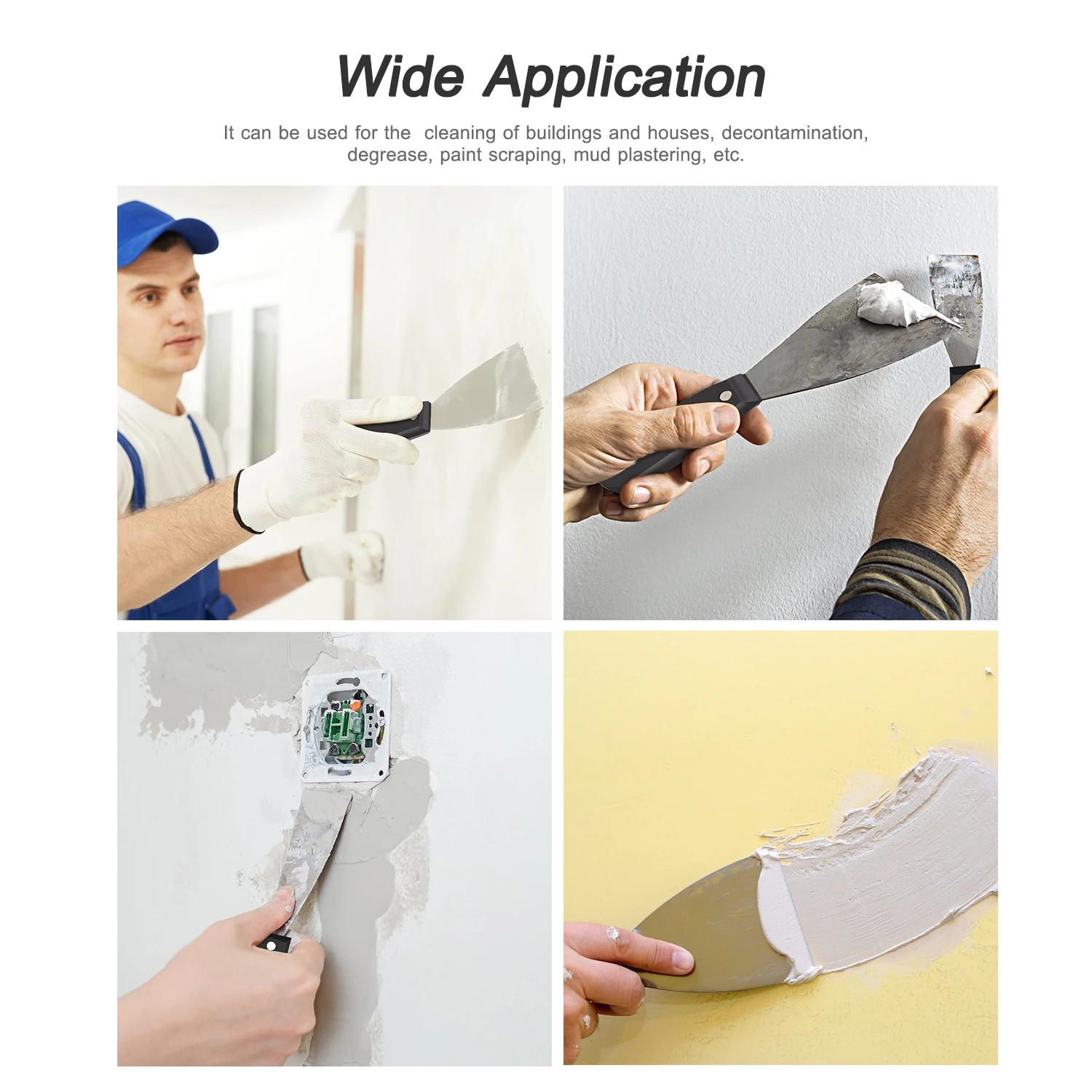 PENGGONG 7 шт. портативный набор ножей для шпатлевки разные спецификации лопатка