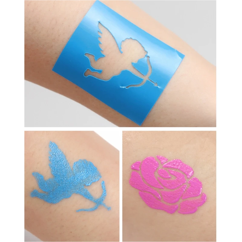 

Non-toxic Body Face Makeup Cosplay Water Soluble Pigment with Brush Halloween H8WA