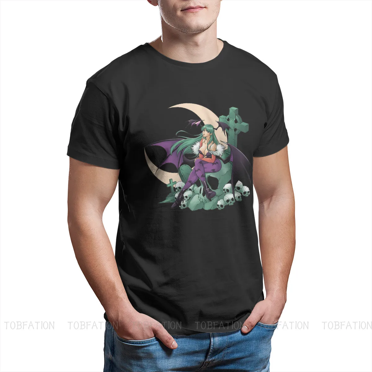 Футболка с рисунком ночного воина темные Сталкеры вампир игра ваниа уличная