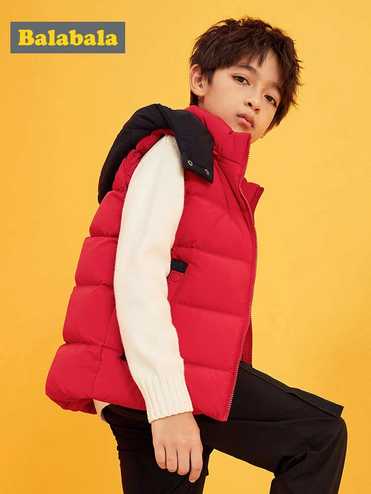 Balabala/детский пуховый жилет для мальчиков сезон осень зима коллекция 2019 года