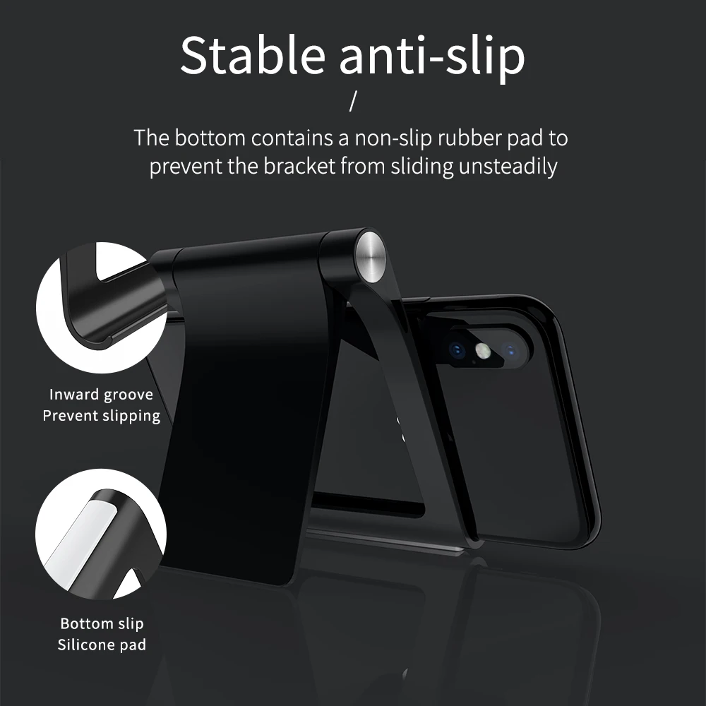 Держатель для телефона KEYSION iPhone 12 13 Pro 11 складная подставка Samsung S21 настольная