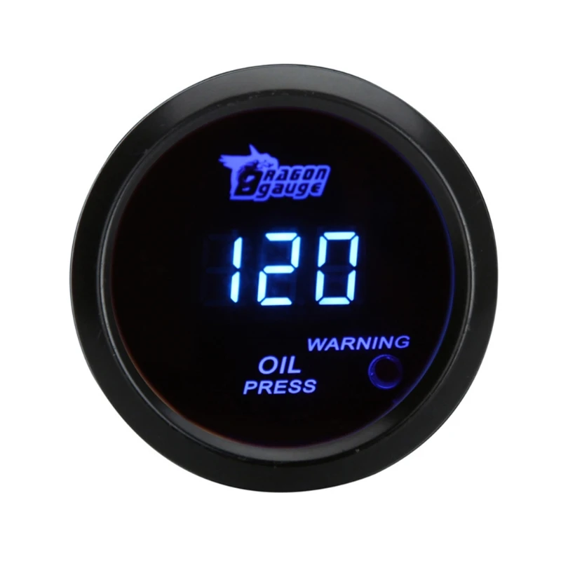 2&quot 52mm Auto Digital Oil Pressure Gauge 0-120psi Blue Led Light Press with Sensor Car Meter | Автомобили и мотоциклы