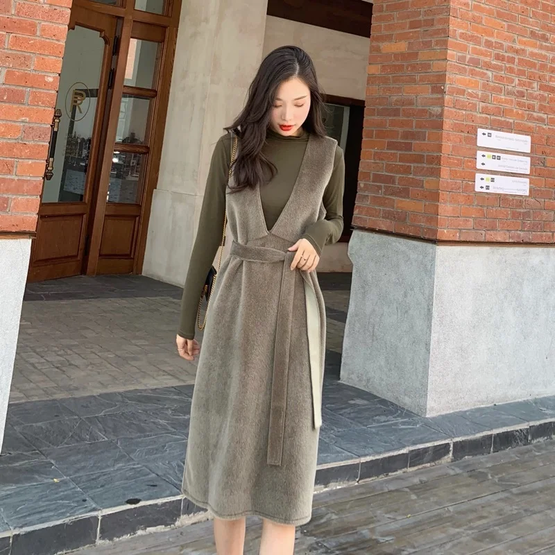 Женский винтажный комплект из двух предметов Элегантное повседневное платье