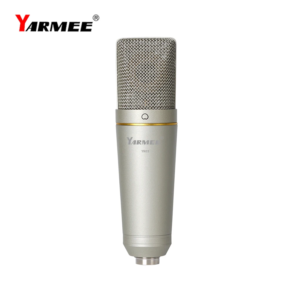 Профессиональный конденсаторный микрофон для звукозаписи с амортизирующим