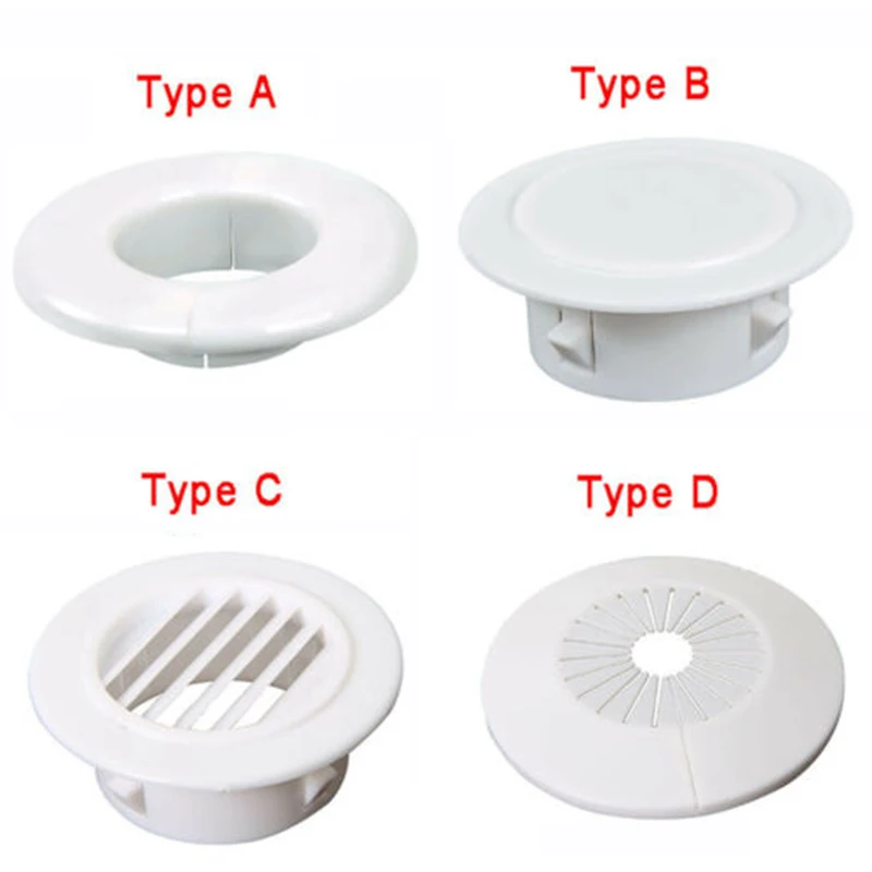 

Plastic Round Hole Cover Cable Wire Tidy Grommet Air Conditioning Pipe Hole Block Sealing Water,Insect,Bird Proof ID 40mm- 170mm