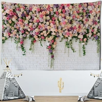 beautiful flowers tapestry wall hanging cloth tapestries carpets dorm art decor polyester picnic beach towel