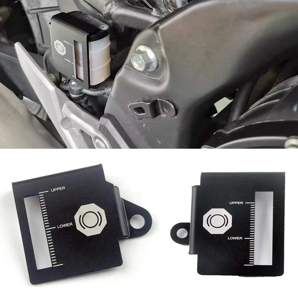 

For Colove 500X KY500X Motorcycle Rear Brake Pump Fluid Tank Oil Cup Reservoir Guard Cover Protector