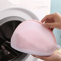 4 pcs bra washing laundry bags shell shaped wash lingerie mesh bag with zipper for washing machine stocking