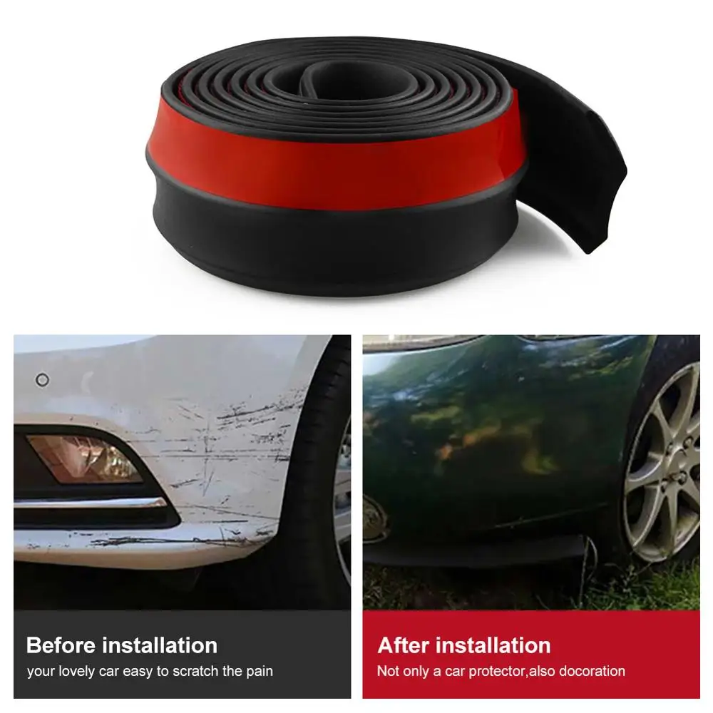 2 5 м автомобильный бампер наклейка на губы универсальная губа для переднего