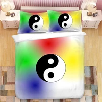 taiji bagua 3d bedding set duvet covers pillowcases one piece comforter bedding sets bed linen