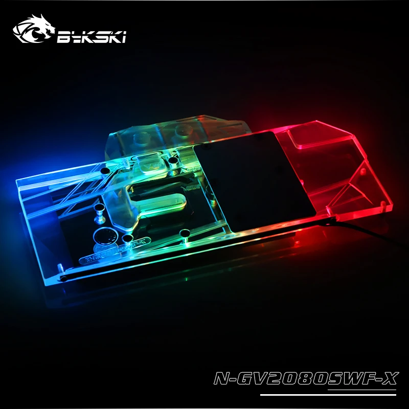 Bykski охладитель GPU для Gigabyte RTX 2070 RTX2080 WINDFORCE OC 8G RTX 2070 2060 супер игровой блок GPU, N-GV2080SWF-X