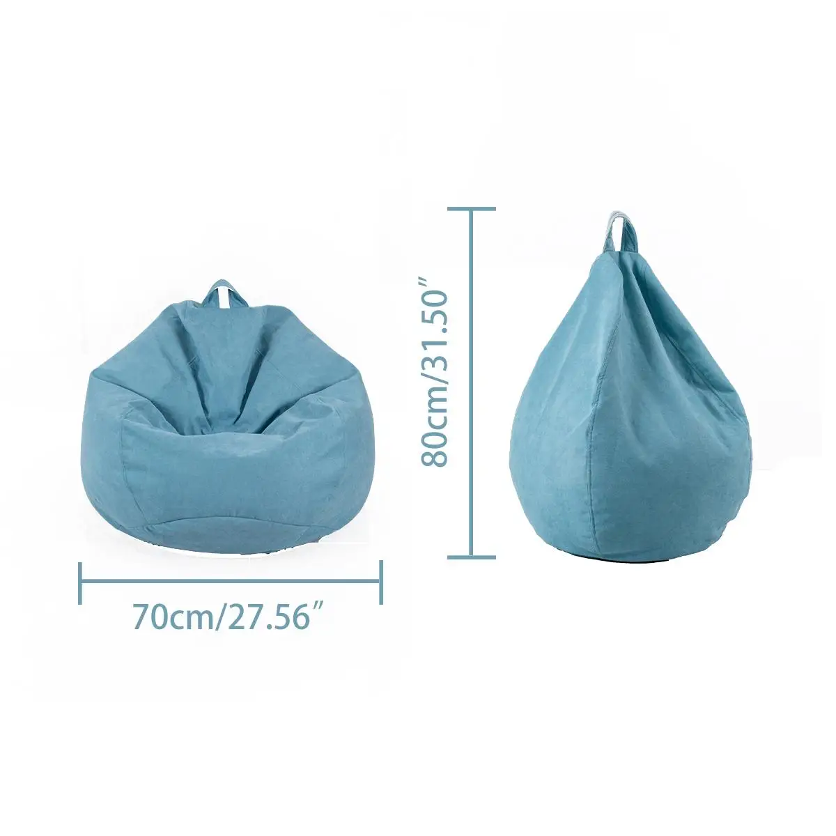 Nesloth ленивый BeanBag чехлы для диванов+ внутренний вкладыш стулья без наполнителя шезлонг кресло мешок пуф слоеного дивана татами гостиной