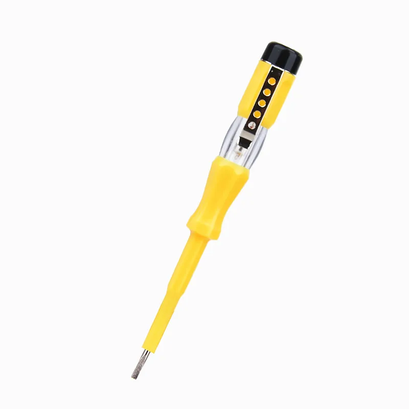 

2020 New Portable Voltage 100-500V Test Pen Tester Flat Screwdriver Socket Detector Screw Driver Repair Electrician Tools