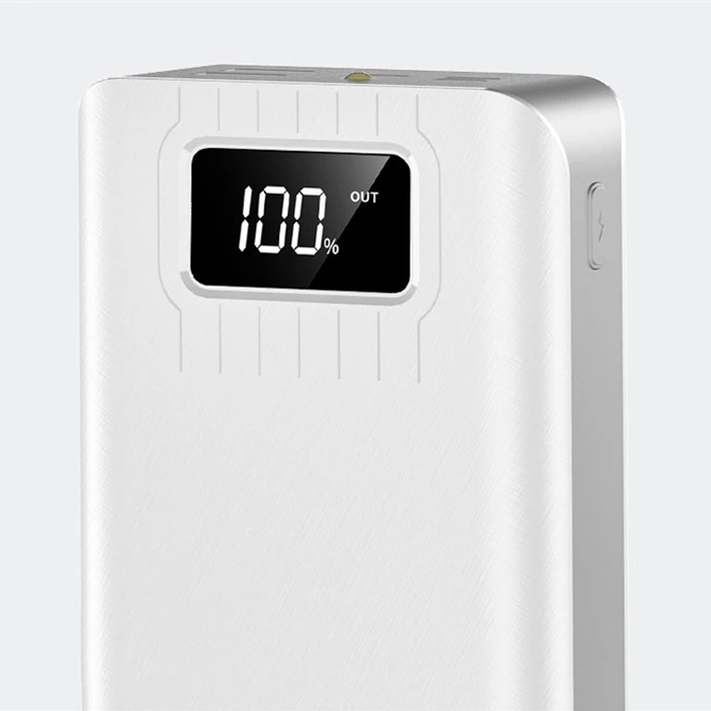 Внешний аккумулятор 30000 мАч для iPhone 11 X Samsung Huawei Xiaomi быстрая зарядка два USB Type C