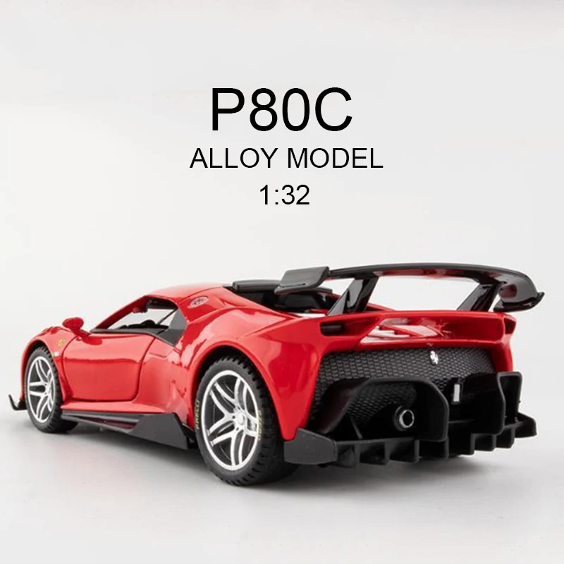 Литая модель автомобиля из сплава 1:32 миниатюрная Ferrari P80C Concept суперавтомобиль