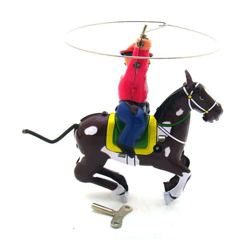 Винтажные заводные ковбойские игрушки для фотосъемки детей и взрослых ковбойские оловянные игрушки Классические игрушки Рождественский подарок