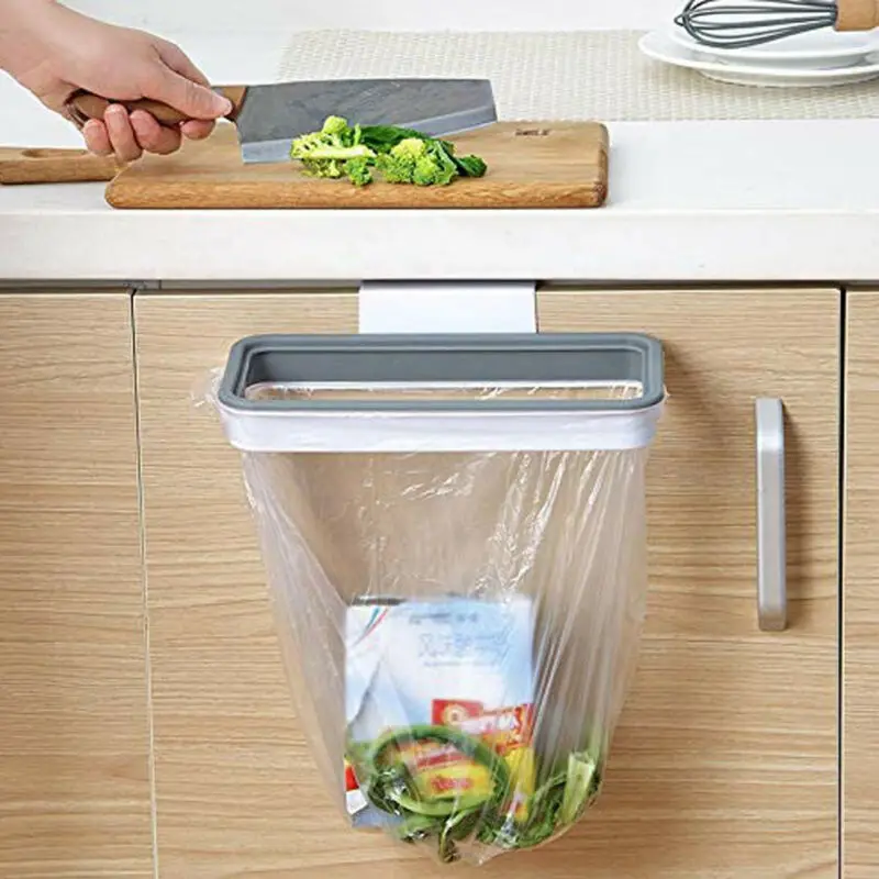 Kitchen Waste Bag Hanging Holder Trash Carrier Cupboard Bin Bags Hanger | Дом и сад