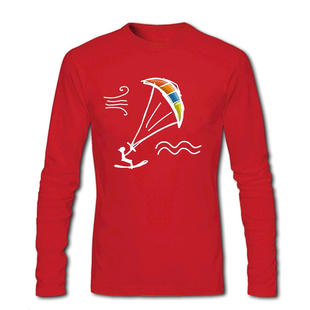 Модная спортивная черная футболка для кайтсерфинга кайтбординга брендовая