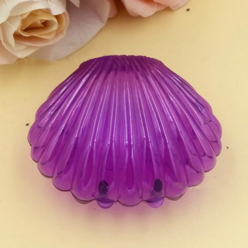 Прозрачный ювелирные изделия Дисплей держатель &quotЛанч Бокс&quot милые ракушками