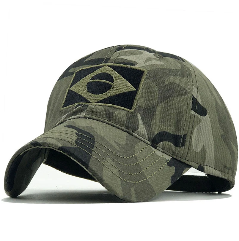 

New Tactical Baseball Cap Men Summer Brazil Flag Sun Protection Snapback Cap Male Fashion Casual Golf Baseball Hat Airsoft Hat