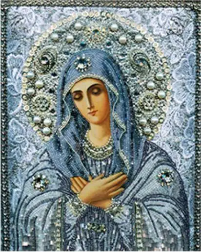5D Алмазная вышивка Картина Богоматери Мозаика Стразы Стикеры Декор стены Головоломка Картина Игрушка Dotz Большого размера.