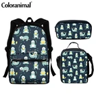 Coloranimal 2020 мультфильм Ленивец принт детские школьные сумки для подростков Детские рюкзаки набор студентов школьные дорожные сумки