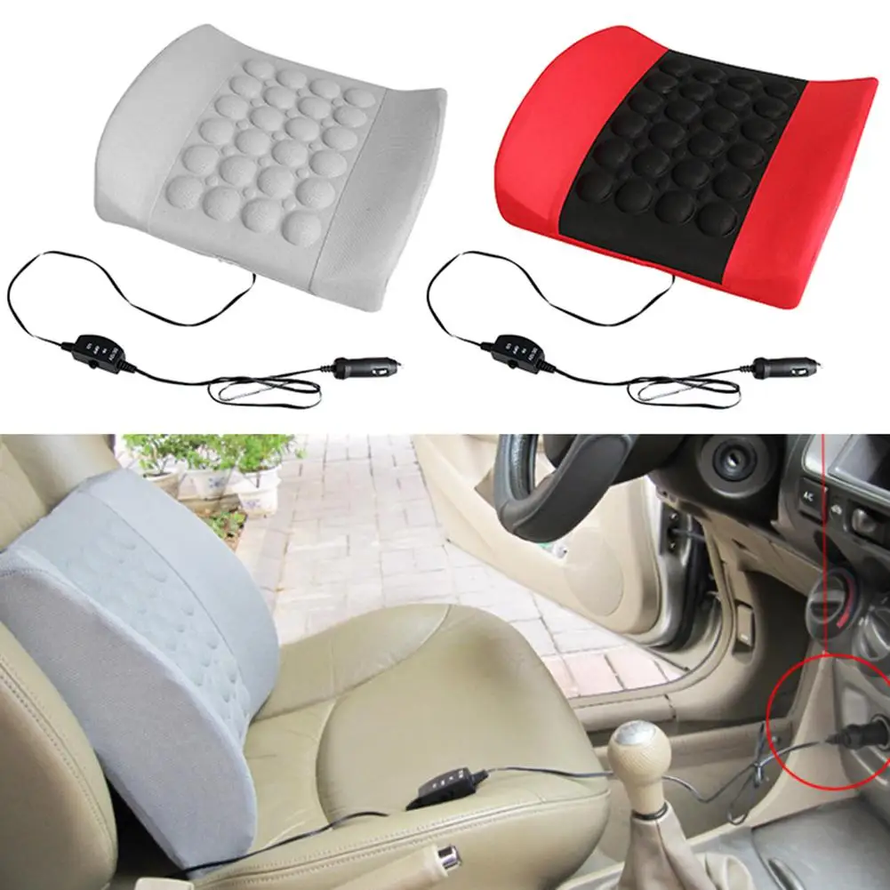 

Car Electric Massage Lumbar Stress Pressure Relief Cushion Seat Waist Support