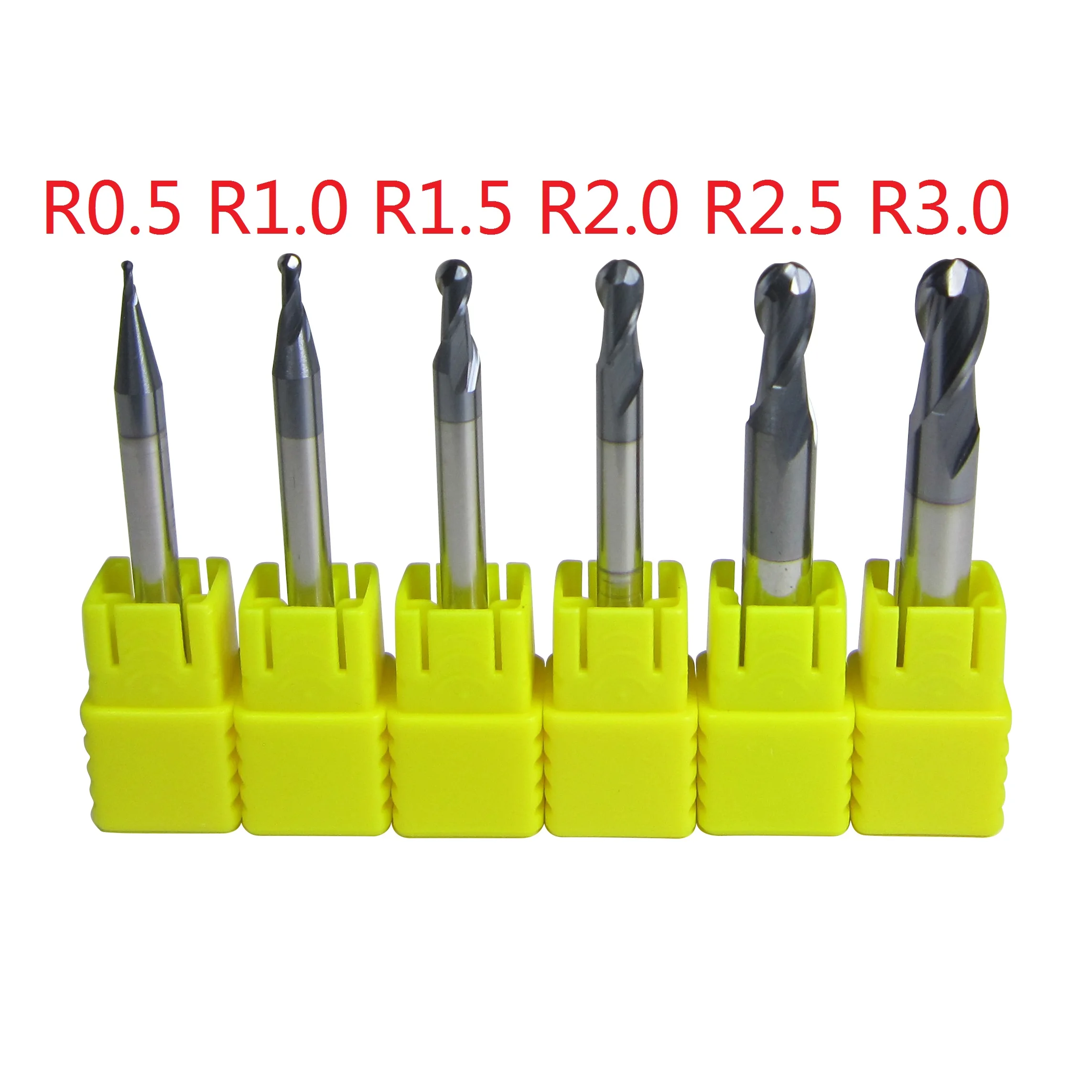 Фрезерные Фрезы с ЧПУ для металлообработки 6 шт. радиус 0 5 1 2 3 мм|cnc knife|cnc retrofitcnc surface