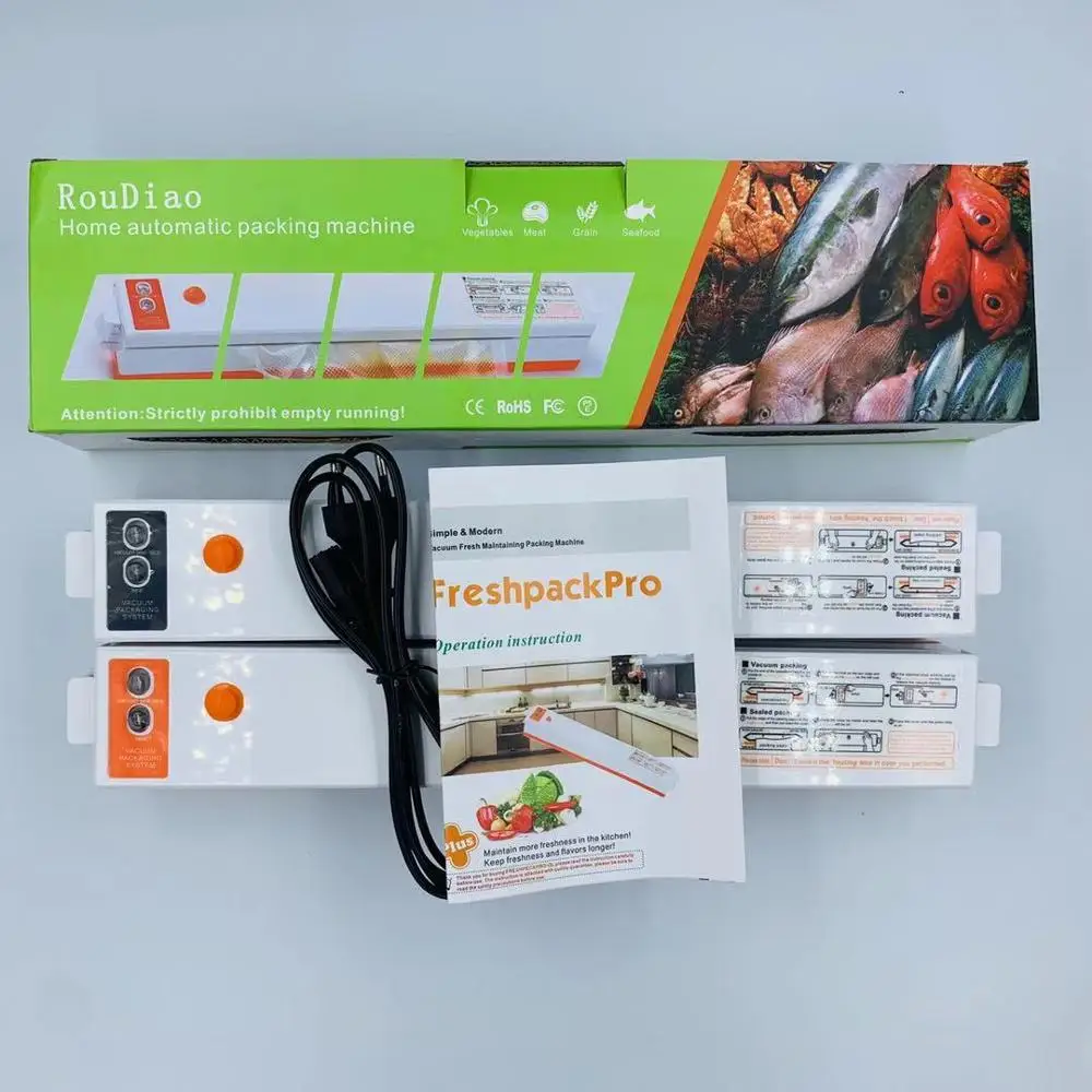 KERUISI 220V / 110V Food Vacuum Sealer машина пленки Вакуум упаковщик Вакуумный еды запайки